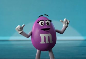 玛氏M&M’s紫色糖豆来了！十年来首次推出新角色