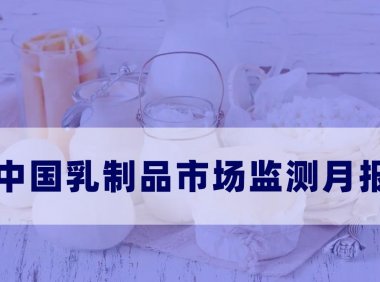 中国乳制品市场监测月报