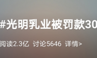 知名品牌乳业摊上事了,因这个原因,被罚30万!