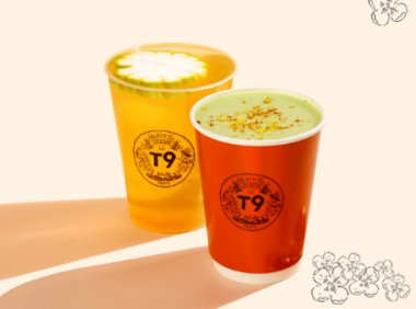 精品茶品牌「T9」推出秋日限定新品：桂花抹茶茶拿铁、英国梨